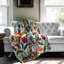 Bouquet mexicain vibrant - couverture Sherpa de qualité supérieure 1 pièce-97879442