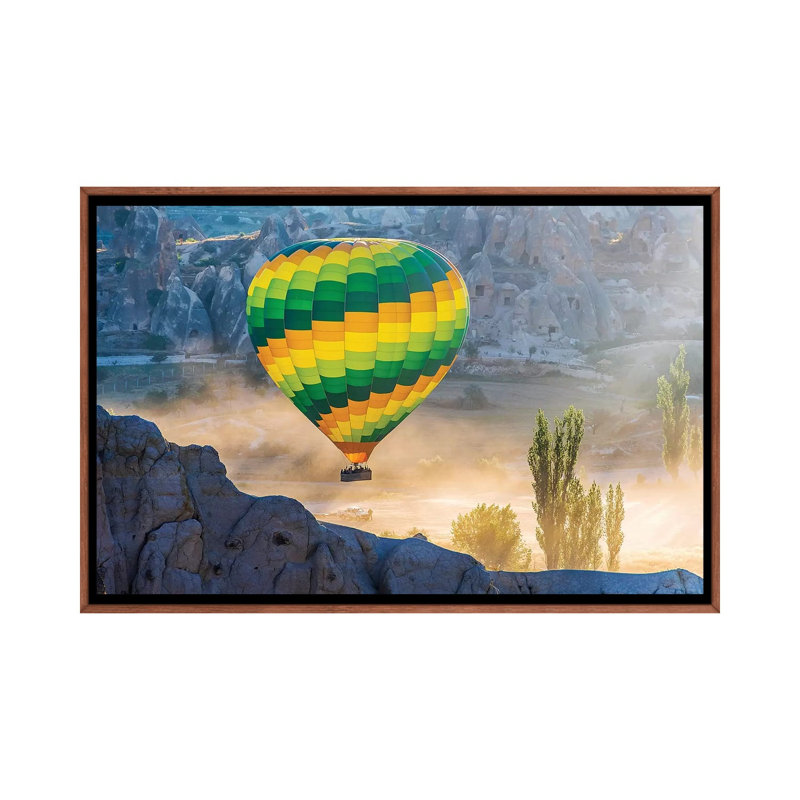 Cappadocia,Turkey 1 Piece Wall Art on Canvas, 66.04 cm H x 45.72 cm W, Classic Brown Wood Framed