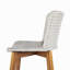 Ensemble de 2 tabourets de bar en bois avec osier gris clair Lymington