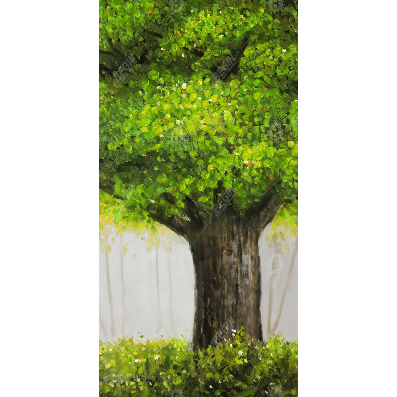 Big green tree - 15.75"x31.50" Desk mat