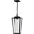 Mistretta 1-Light Matte Black Outdoor Hanging Lantern