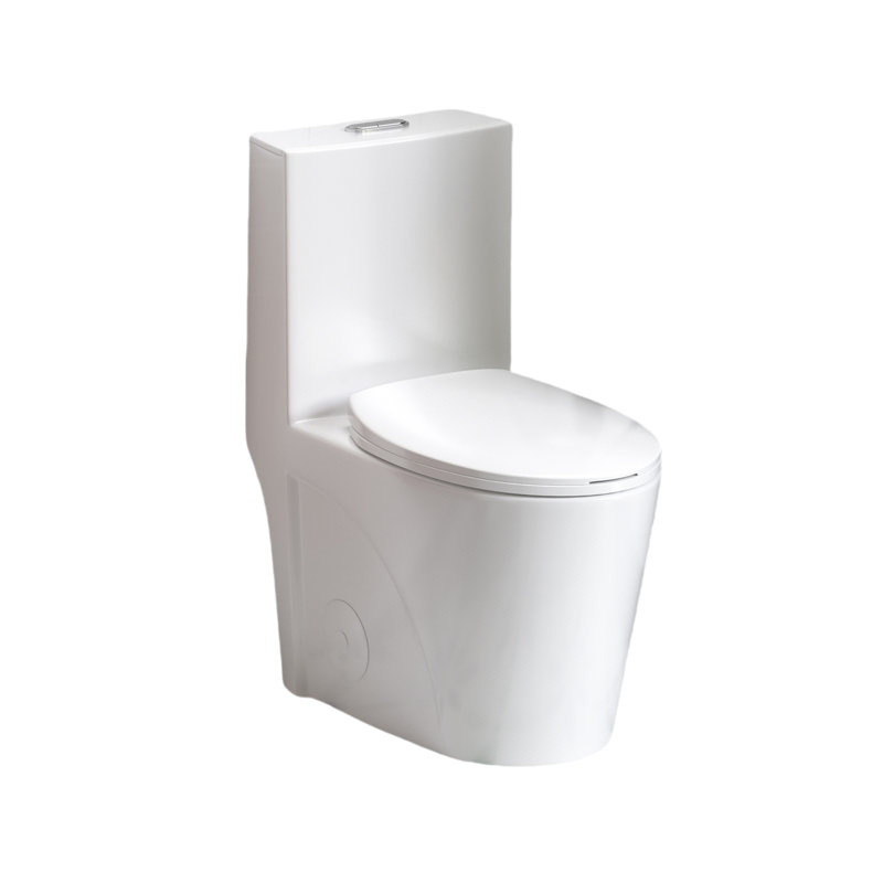 Bathroom Toilet, Dual Flush 1.1/1.6 , Ceramic, Glossy White, Soft Close Elongated Seat White Comfort Seat, Bowl