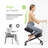 Adjustable Height Ergonomic Kneeling Chair with Footrest
