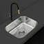 Évier de cuisine en acier inoxydable à simple cuve encastrable de calibre 18 KBFmore Classic-89067620