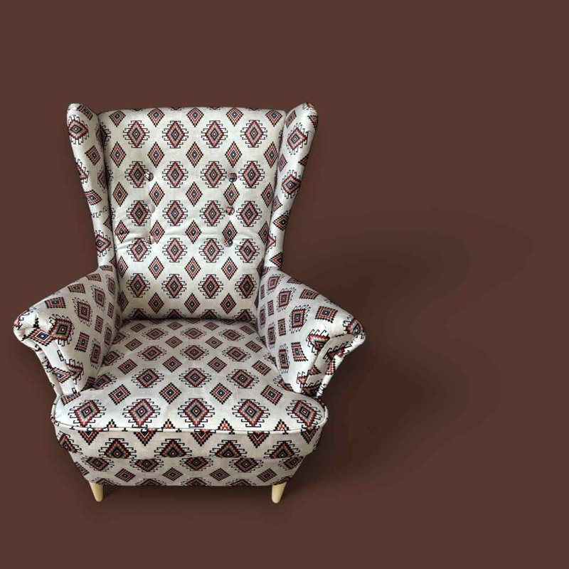 Hayner Velvet Wingback Chair