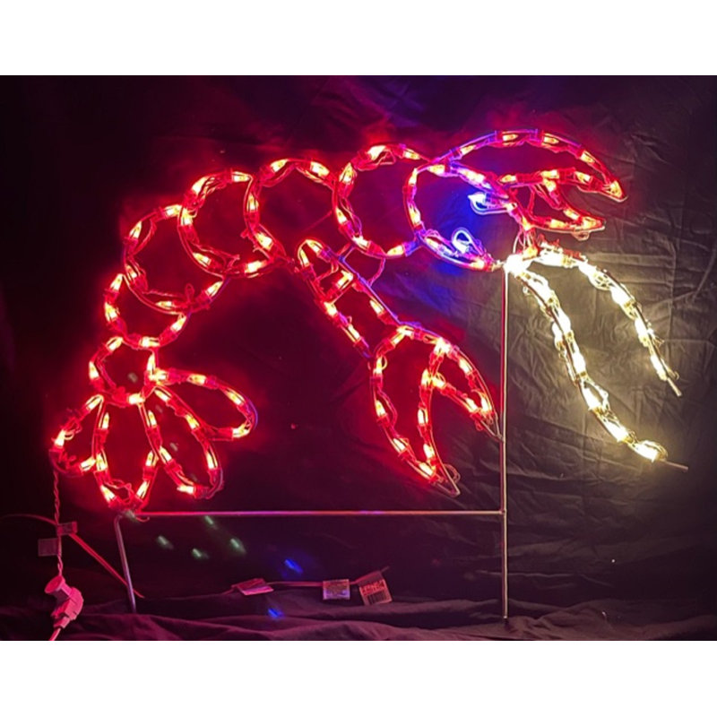 Crayfish Nautical Holiday Lighted Display