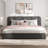 Bensu Boucle Upholstered Platform Bed-1503004643-1503004645