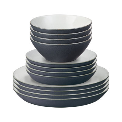 Denby Impression 12 Piece Dinnerware Set, Service for 4
