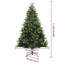 Artificial Hinged Christmas Tree 150 LEDs Green-655661764-655661760