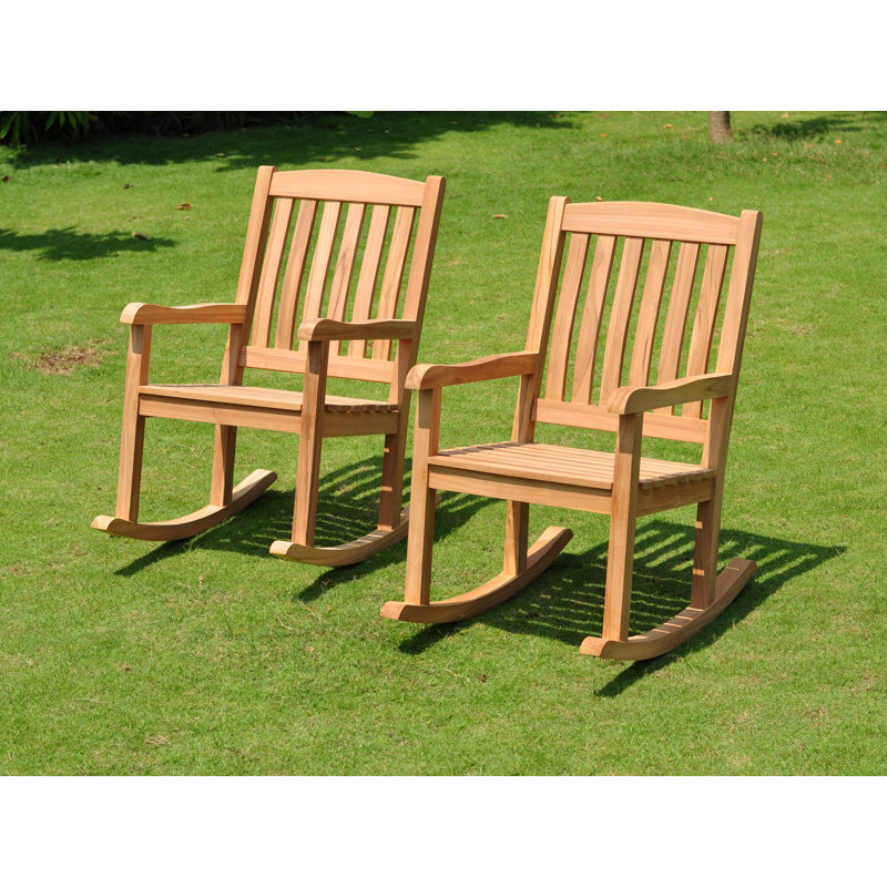 Makris Teak Outdoor Rocker Chair