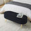 Banc de rangement repose-pieds ovale avec pieds en métal-128968968-128968973