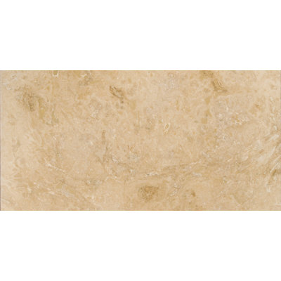 Travertine 12" x 24" Filled and Honed Field Tile in Beige