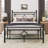 Ajayceon Metal Platform Bed Frame With Vintage-Style Headboard And Footboard-357881626-359913784