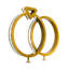 70" Wide Together Forever Ring Table Lamp