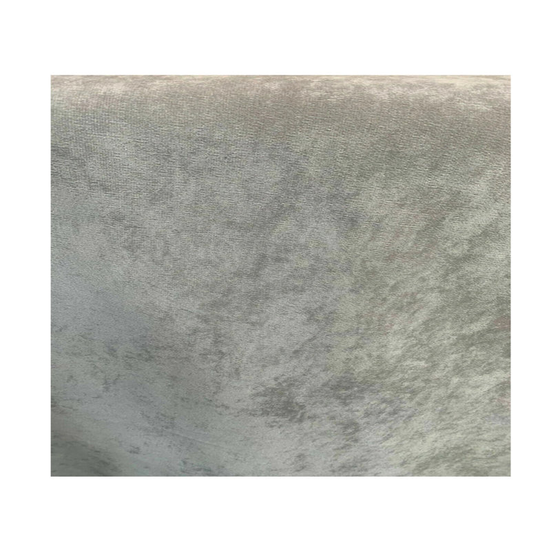 Upholstered Headboard With Atn Bumper Buttons In Turin Fabric, Light Grey, Kingsize (5')