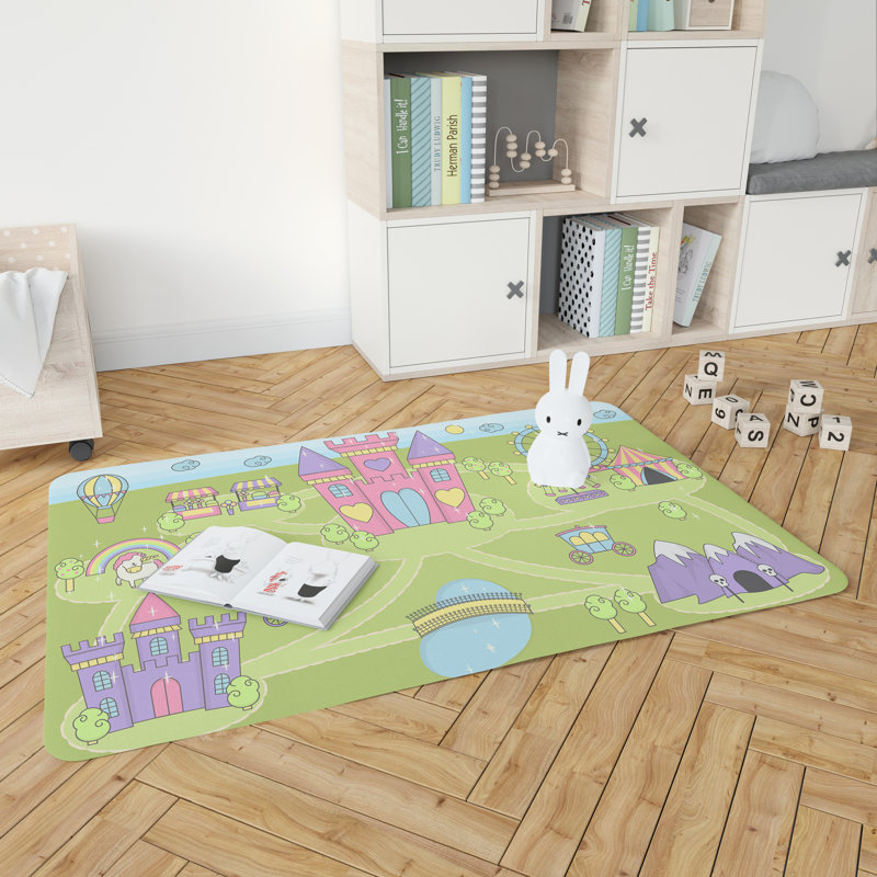 Akhira Rectangle 100 cm x 178 cm Vinyl Area Rug