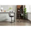 2 tabourets de bar, chaise pivotante à hauteur de comptoir pivotante à 360 ° avec repose-pieds, réglable de 34,03 po à 42,91 po, design pour la cuisine et la salle à manger, base, noir, tabourets d'une capacité de 250 lb, look