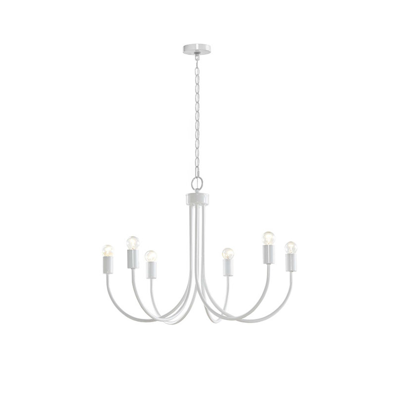 Lustre en métal 6 lumières