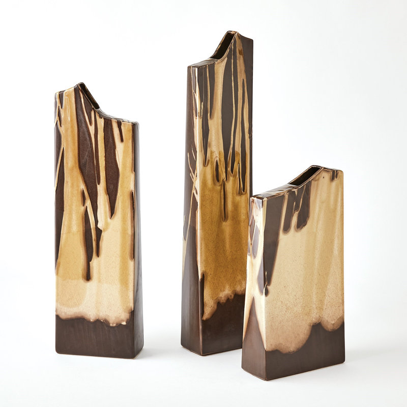 Vase colonne Splash-Umber-Lg