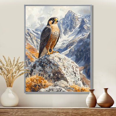 Stanway Peregrine Falcon In The Mountains III - Hawk Wall Art