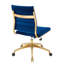 Chaise de bureau en velours Jive-1309142819