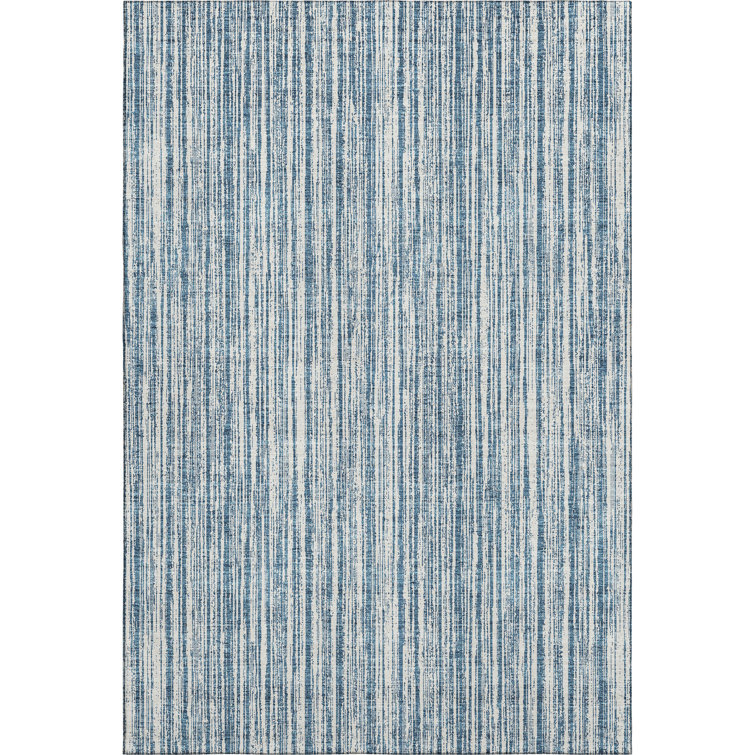 Premium Machine Washable Prisco Blue Rug