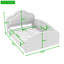 Lit plateforme rembourré avec tête de lit et poche de rangement-156384020-156384022