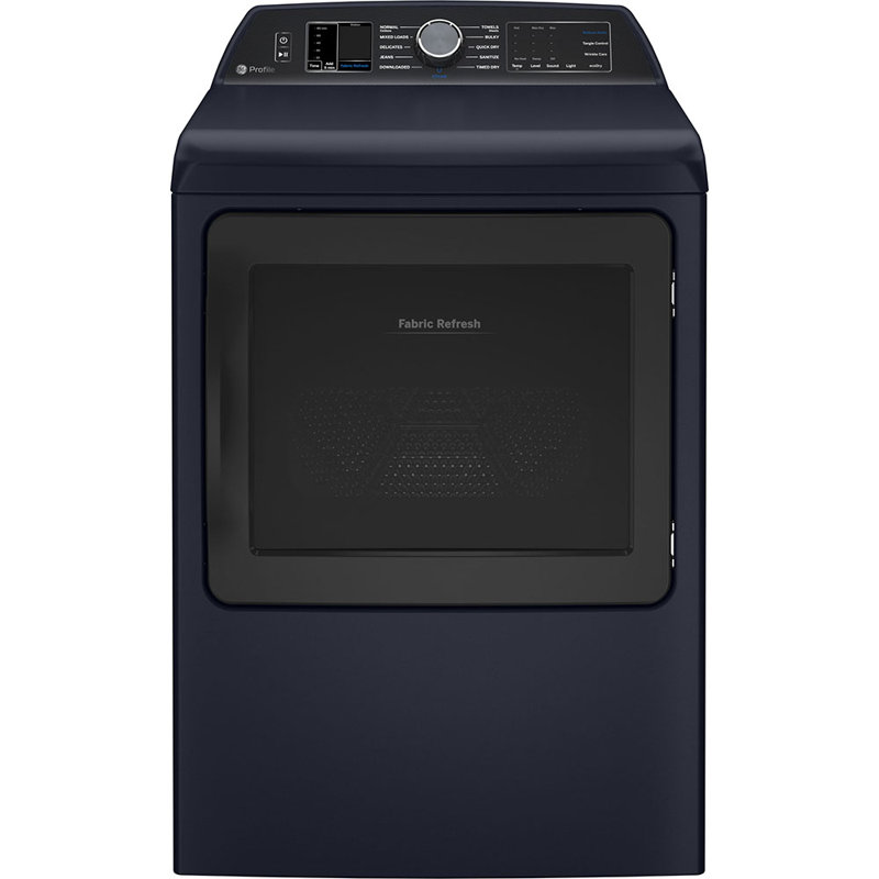 GE Profile Laundry Bundle - 6.2 cu. ft. IEC Washer with Smarter Wash Technology and Adaptive SmartDispense & 7.3 Cu Ft Smart Electric Dryer in Sapphire Blue