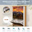 Armoire à chaussures avec 3 tiroirs rabattables pour chalet rustique Snowy Mountain Valley Dramatic Sunset