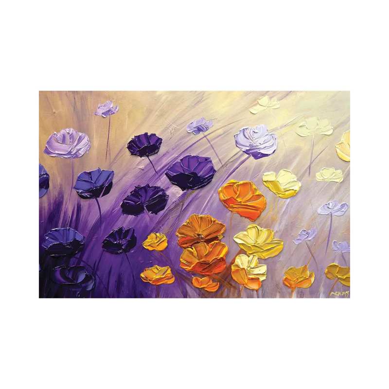 «The Garden» - Reproduction, H 8 po x l 12 po x P 0,75 po, Toile tendue