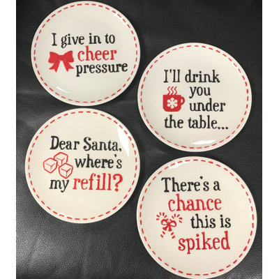 Holiday Cheer Side Plates 6.25 Set/4
