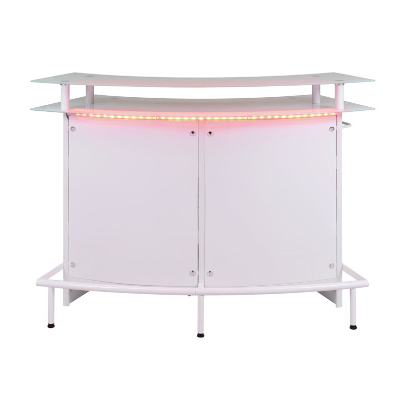 Table de bar blanche, Blanc