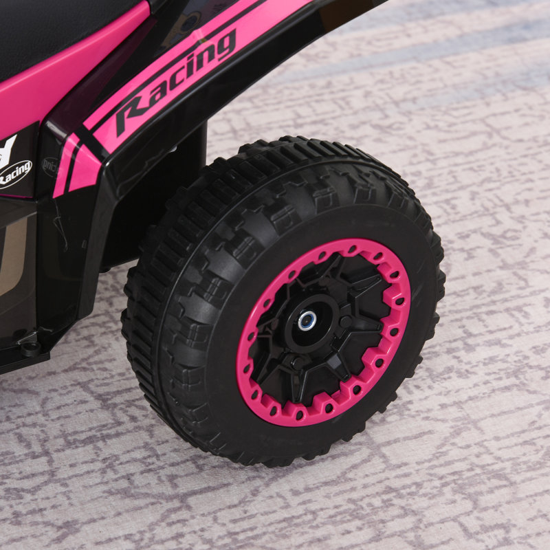 Pink 4-Wheel Ride-On ATV with Music and Lights
