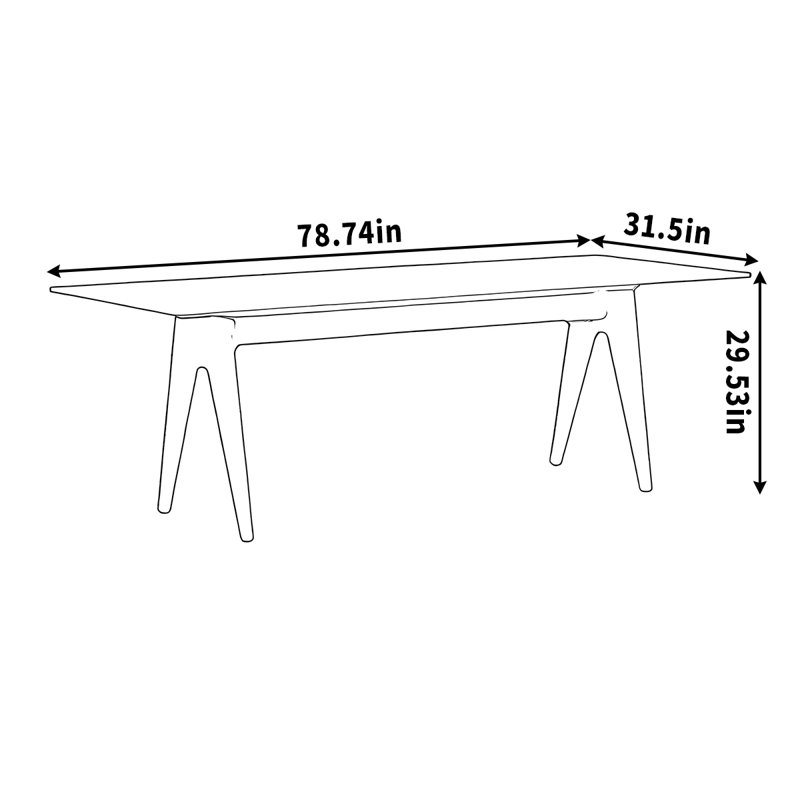 Noa, H 29,53 po x L 78,74 po x l 31,5 po