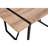 Rustic Industrial Rectangular Wood Dining Table For 4-6 Person, With 1.5" Thick Engineered Wood Color Tabletop And Black Metal Legs,Desk For Kitchen Dining Living Room-396524922-396524901
