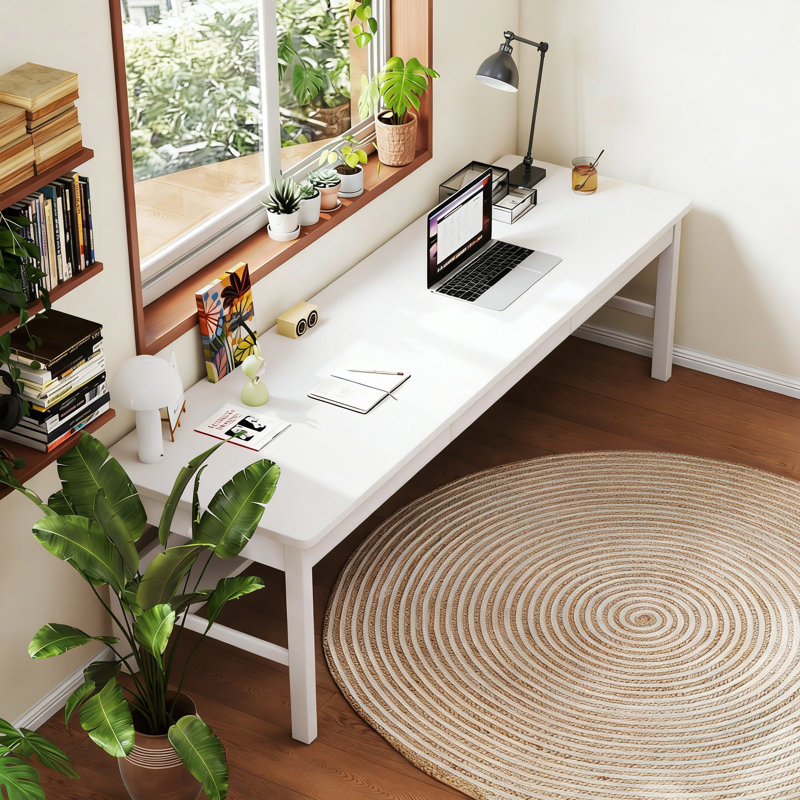 Bureau d'ordinateur Executive, Blanc