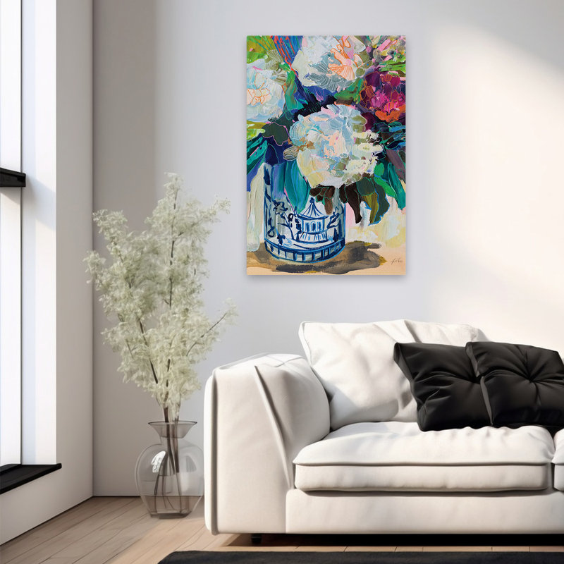 Contemporain et BCBG August Bloom, H 36 po x l 24 po
