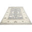 Tapis oriental gris Oushak Chobi Mute