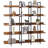 Cassander 70.5"H X 70.9"W Wood Double 5-Tier Bookcase-703623758