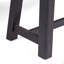 Banc d'extérieur en acacia, finition gris sablé et noir, ensemble de 2-702343632
