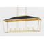 Paxton - 6 Light Island Light - Gold Leaf/Black Finish
