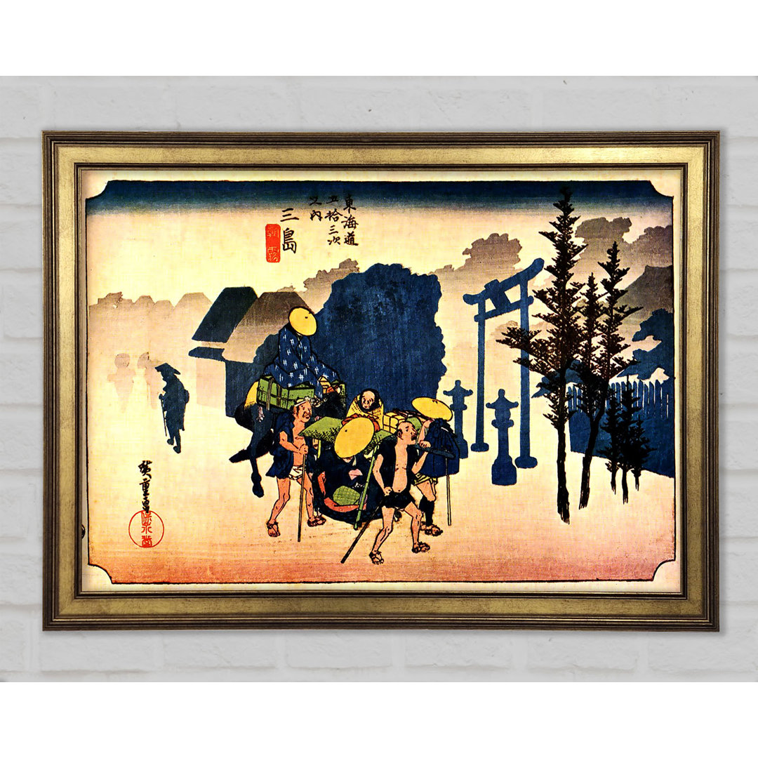 BGUC6089 von Hiroshige - Einzelner Bilderrahmen Kunstdrucke