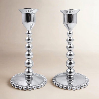 String of Pearls Candlestick Set