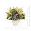 Fougère Carytown et hortensia disposés dans un pot en céramique