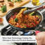 Kitchenaid Nitro Carbon Steel Stir Fry Pan / Wok Pan, Stainless Steel, Induction Suitable, 10 Inch, Gray