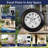 Contemporary Illuminated Large Wall Clock with Thermometer Waterproof ,21 Inch-348335496