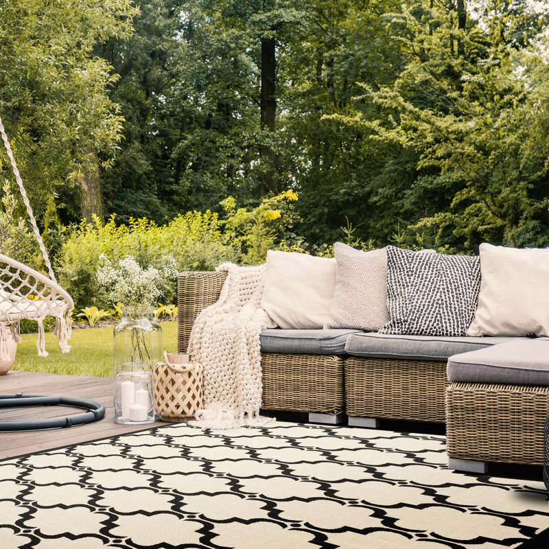 PoguePerformance Geometric Rug, Rectangle 8' x 11'