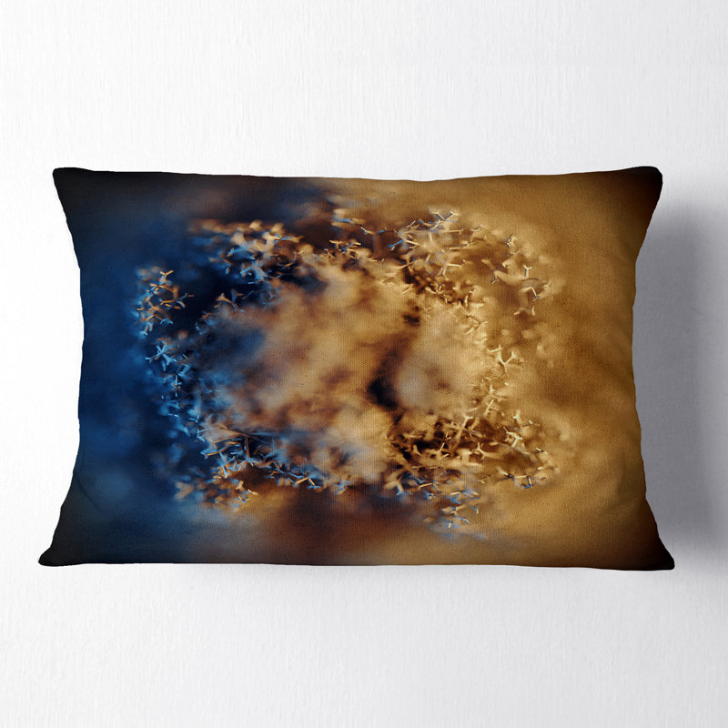 Grande texture brune épaisse Macro - coussin imprimé abstrait
