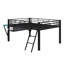 Lit mezzanine avec bureau Gaming Mid