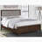 Anza Walnut Upholstered Queen Bed